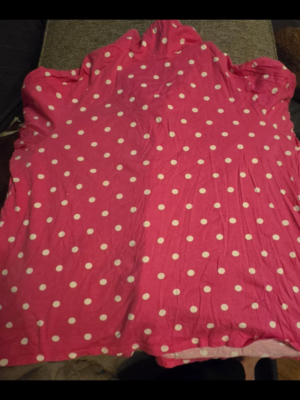 Cacique Hot Pink Polka Dot  Pajama Set